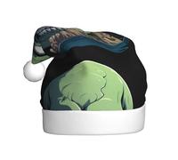 YYHWHJDE Le terrifiant chapeau de Noël imprimé crâne île durable pour adulte pour Halloween, Noël, Nouvel An