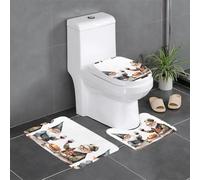 YYHWHJDE Leisure Time Lot de 3 tapis de sol pour salle de bain, tapis de douche, antidérapant, séchage rapide