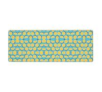YYHWHJDE Lemon Wedges Tapis de souris extra large pour ordinateur de bureau antidérapant Clavier de jeu Version épaisse 30,5 x 80 cm