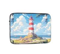 YYHWHJDE Lighthouse on The Coast Housse de protection résistante aux chocs pour ordinateur portable 15" pour homme et femme, voyage d'affaires, bureau et usage quotidien