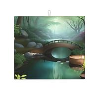YYHWHJDE Little Bridge in The East Tapis de cuisine absorbant en microfibre super absorbante et antidérapant