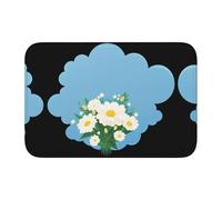 YYHWHJDE Little Clouds in The Bouquet Tapis de sol antidérapant et épais lavable pour salle de bain, chambre à coucher, 40,6 x 61 cm