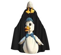 YYHWHJDE Little Duck Going On An Outing Imprimés Halloween Adulte Cape à capuche Vêtements pour homme et femme Manteau Jeu de rôle