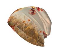 YYHWHJDE Little Duck Playing The Organ Prints Bonnet tricoté élastique chaud pour homme et femme Noir