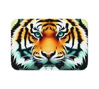 YYHWHJDE Little Fat Tiger Head Picture Crystal Velvet Lock Edge Tapis de sol pour chambre à coucher, salon, dortoir, décoration de la maison