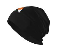 YYHWHJDE Little Fox Stealing Eggs Bonnet tricoté tendance pour adulte - Doux, confortable et respirant pour homme et femme - Noir