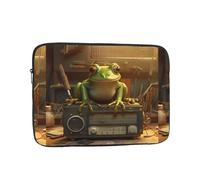 YYHWHJDE Little Frog by The Radio Prints Housse de protection résistante aux chocs pour ordinateur portable 13" pour homme et femme, voyage d'affaires, bureau et usage quotidien