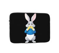 YYHWHJDE Little Gray Rabbit Manger du maïs Housse antichoc portable pour ordinateur portable 12" pour homme et femme Voyage d'affaires, école et bureau usage quotidien