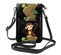 YYHWHJDE Little Monkey Climbing The Mountain Prints Petit sac à bandoulière en cuir pour femme, imperméable et durable