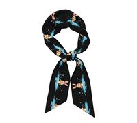 YYHWHJDE Little Rabbit stepping into the puddle Prints Écharpe tendance pour femme, un accessoire polyvalent doux et soyeux