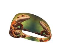 YYHWHJDE Lively Lizards Bandeau de sport pour femme résistant à la transpiration Bandeau élastique