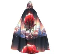 YYHWHJDE Lonely Rose On The Planet Cape à capuche pour adulte sans fermeture éclair, confortable pour les fêtes costumées