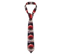 YYHWHJDE Lonely Rose on the Planet Cravate pour homme Style classique Convient pour les vacances et le travail