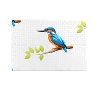 Yyhwhjde Lot de 1 000 puzzles éducatifs en bois Motif martin-pêcheur sur la branche