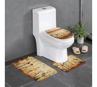 YYHWHJDE Lot de 3 tapis de bain en peluche pour un confort absorbant et une durabilité accrue Motif imprimé Women in ancient Egypt 61 x 40,6 cm