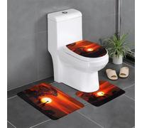 YYHWHJDE Lot de 3 tapis de salle de bain en flanelle bien conçus pour un confort semblable au spa Motif girafe 61 x 40,6 cm