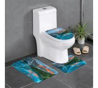 YYHWHJDE Lot de 3 tapis de salle de bain en peluche pour un confort absorbant et une durabilité accrue, 61 x 40,6 cm