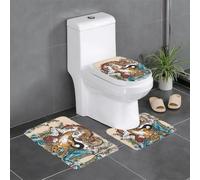 YYHWHJDE Lot de 3 tapis de salle de bain en peluche pour un confort absorbant et une durabilité accrue, 61 x 40,6 cm