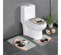 YYHWHJDE Lot de 3 tapis de sol antidérapants à séchage rapide Motif bébé panda