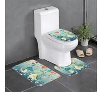 YYHWHJDE Lot de 3 tapis de sol antidérapants à séchage rapide Motif dinosaure