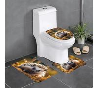 YYHWHJDE Lot de 3 tapis de sol antidérapants à séchage rapide Motif hérisson