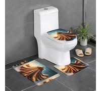 YYHWHJDE Lot de 3 tapis de sol antidérapants avec cape brillante pour un confort ultime, salle de bains principale