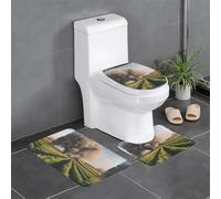 YYHWHJDE Lot de 3 tapis de sol antidérapants avec joli motif ferme d'été pour un confort ultime, salle de bains principale