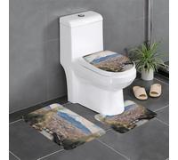 YYHWHJDE Lot de 3 tapis de sol antidérapants avec joli motif Fuji pour un confort ultime, Master Bathrooms