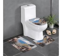 YYHWHJDE Lot de 3 tapis de sol antidérapants avec joli motif imprimé Fuji pour un confort ultime, Master Bathrooms