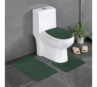 YYHWHJDE Lot de 3 tapis de sol antidérapants en forme de U à motif avancé, fermement fixé, absorbant et durable, épais et confortable