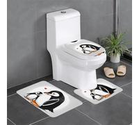 YYHWHJDE Lot de 3 tapis de sol antidérapants et durables avec motif I Love Penguins