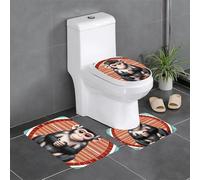 YYHWHJDE Lot de 3 tapis de sol antidérapants et durables Motif singe silencieux