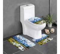 YYHWHJDE Lot de 3 tapis de sol antidérapants Grand Teton à motif parc national pour un confort ultime, salle de bain Master Bathrooms