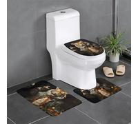 YYHWHJDE Lot de 3 tapis de sol antidérapants Mr. Dancing Tiger Prints pour un confort ultime, Master Bathrooms