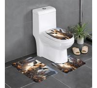 YYHWHJDE Lot de 3 tapis de sol antidérapants New York Girafe Street Prints Tapis de salle de bain pour un confort ultime
