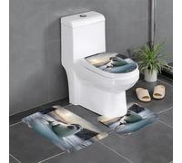 YYHWHJDE Lot de 3 tapis de sol antidérapants qui rejoignent le rivage pour respirer Imprimés Tapis de salle de bain pour un confort ultime, Master Bathrooms