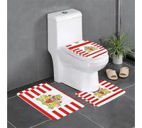 YYHWHJDE Lot de 3 tapis de sol pour salle de bain Motif drapeau du Sénat de Brême Tapis de douche antidérapant Séchage rapide