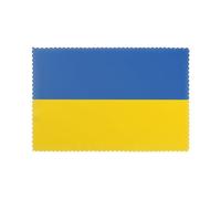 YYHWHJDE Lot de 6 sets de table motif drapeau de l'Ukraine pour table de salle à manger 30,5 x 45,7 cm résistants à la chaleur pour hôtels, maisons et banquets