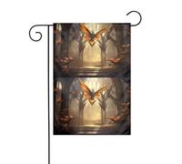 YYHWHJDE Luan Oiseau volant Imprimés Mât de drapeau extérieur Décoration de cour 30,5 x 45,7 cm