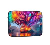 YYHWHJDE Magic Tree Cottage Housse résistante aux chocs pour ordinateur portable 15" pour homme et femme, voyage d'affaires, école et bureau usage quotidien