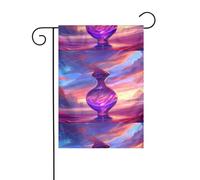 YYHWHJDE Magic Wishing Drapeaux de jardin imprimés bouteille 30,5 x 45,7 cm pour décoration de cour avec une largeur de poteau de 3 cm (drapeau uniquement, mât non inclus)