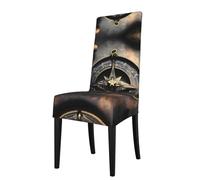 YYHWHJDE Magical Design Housse de protection pour chaise de salle à manger Motif runes nordiques - Doux, confortable, infroissable élastique, s'adapte à la plupart des chaises sans accoudoirs