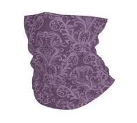 YYHWHJDE Magnifique bandeau de sport multifonction avec imprimé floral violet : la grande couverture d'aventure pour la randonnée, le vélo et plus encore