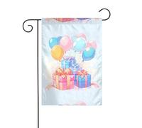 YYHWHJDE Magnifique coffret cadeau pour ballons - Mât de drapeau de jardin - Décoration extérieure - Double face - 30,5 x 45,7 cm