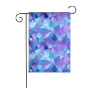 YYHWHJDE Magnifique drapeau de jardin avec impression polygonale 30,5 x 45,7 cm pour jardin, terrasse, balcon