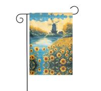 YYHWHJDE Magnifique drapeau de jardin imprimé tournesol 30,5 x 45,7 cm épais tendance