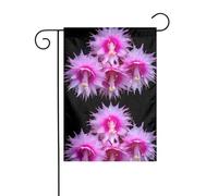 YYHWHJDE Magnifique mât de drapeau de jardin à motif floral - Décoration de cour extérieure - 30,5 x 45,7 cm