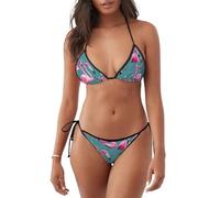YYHWHJDE Maillot de bain 2 pièces bikini femme A flocage de flamants roses image triangle maillots de bain, noir, Taille L