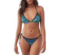 YYHWHJDE Maillot de bain 2 pièces bikini femme The Deep Ocean Picture Triangle maillots de bain, noir, Taille L
