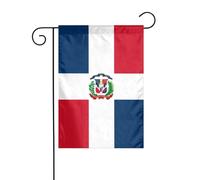 YYHWHJDE Mât de drapeau de jardin à motif de la République dominicaine - Décoration extérieure - Double face - 30,5 x 45,7 cm